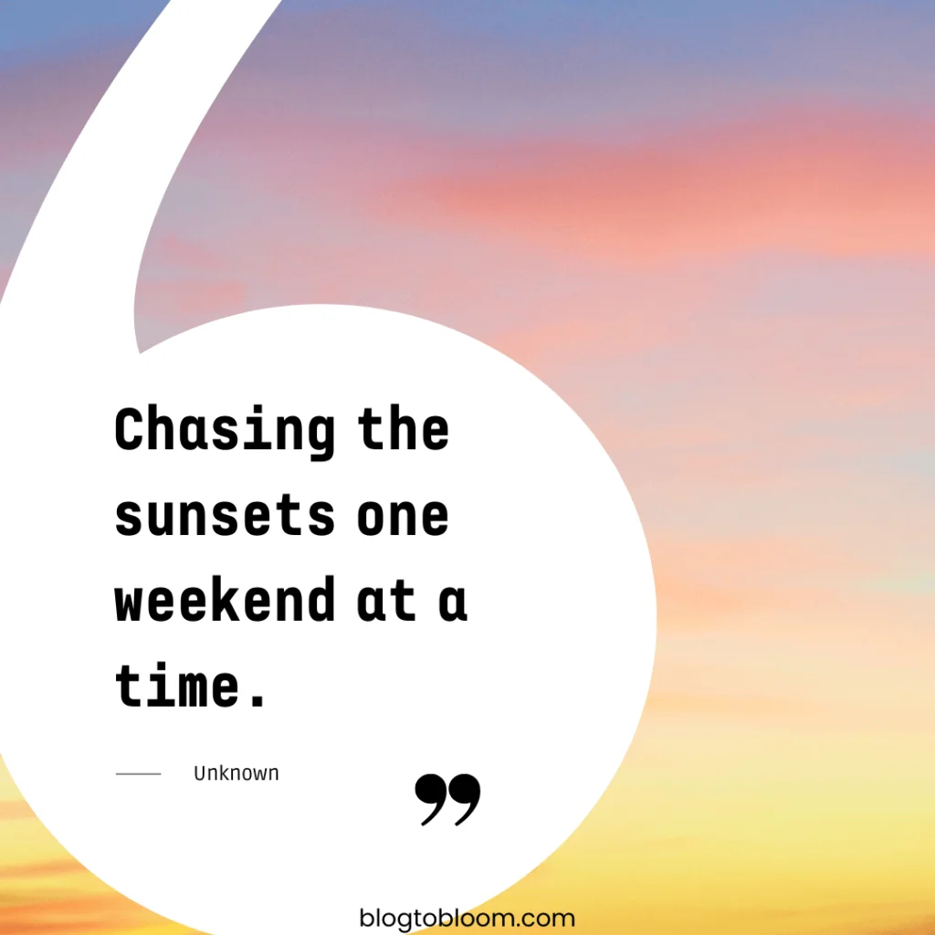 end of weekend caption