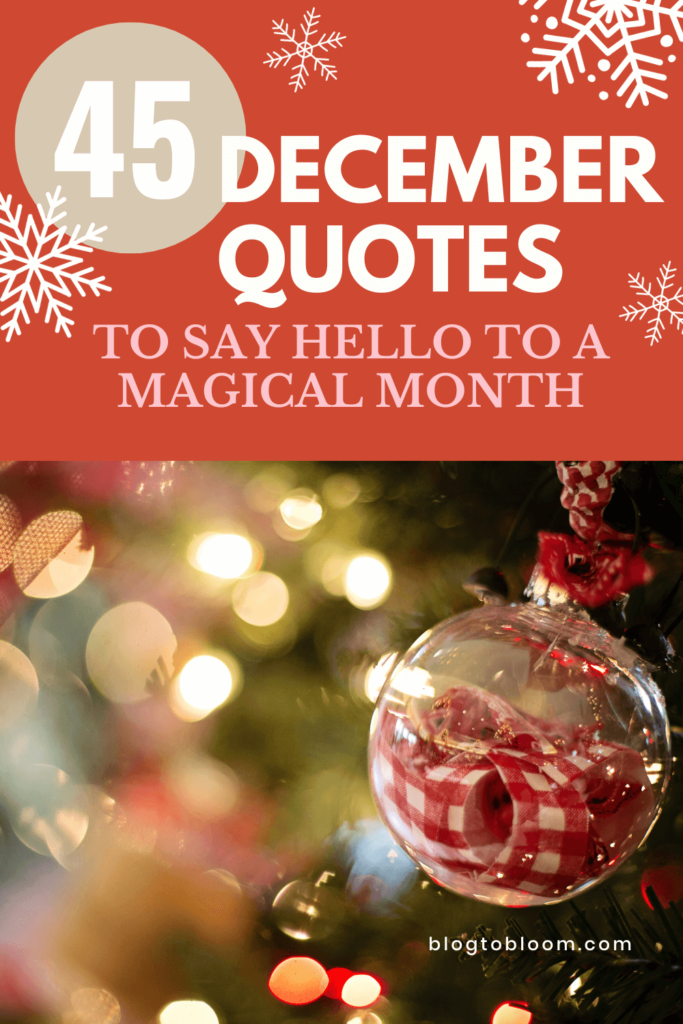 December quotes