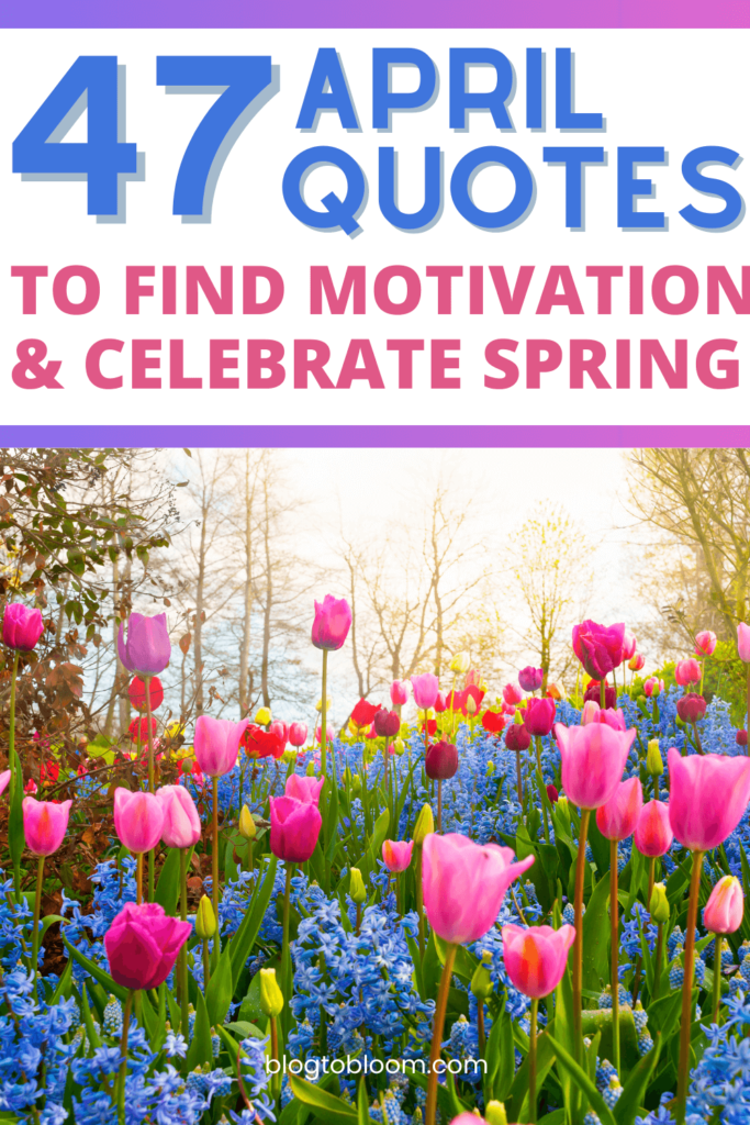 47 Quotes on April to Welcome Spring and Be Inspired