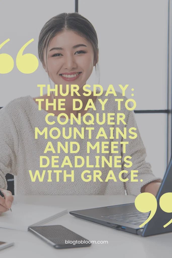 inspirational Thursday quotes for work