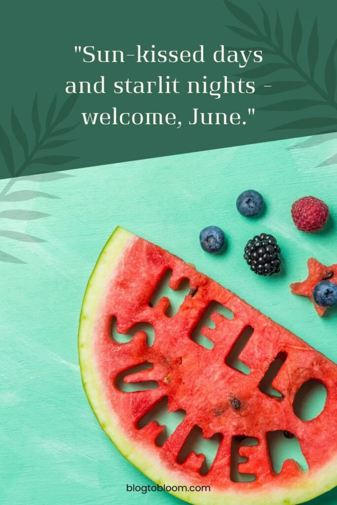 short quotes for the month of June
